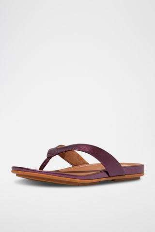 Sandales en cuir - Mauve