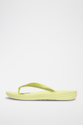 Tongs pailletées - Jaune