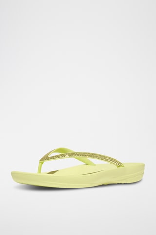 Tongs pailletées - Jaune