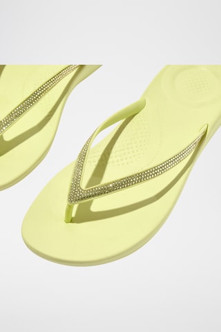 Tongs pailletées - Jaune