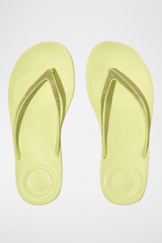 Tongs pailletées - Jaune