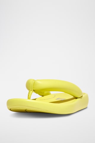 Sandales en cuir - Jaune