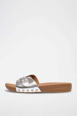 Sandales en cuir - Argenté