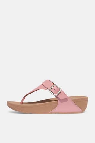 Sandales compensées en cuir - Rose