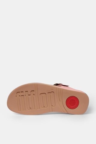 Sandales compensées en cuir - Rose