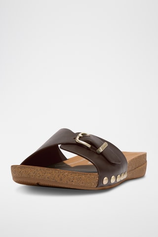 Mules en cuir - Marron