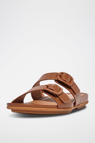 Mules en cuir  Camel