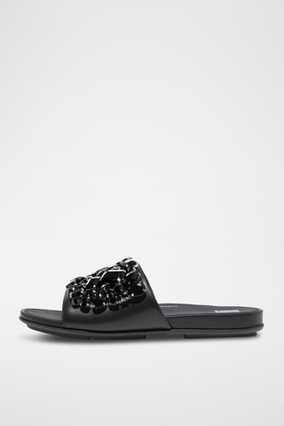 Mules en cuir - Noir