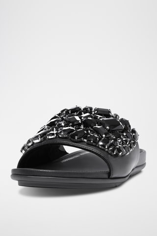 Mules en cuir - Noir