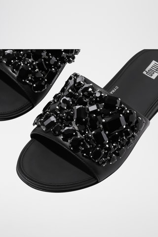 Mules en cuir - Noir