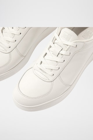 Baskets en cuir - Blanc et fuchsia
