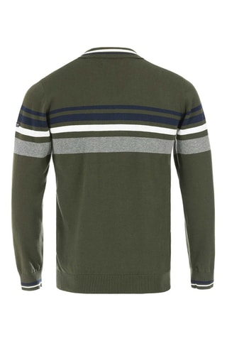 Pull - Kaki et bleu - Terre de Marins