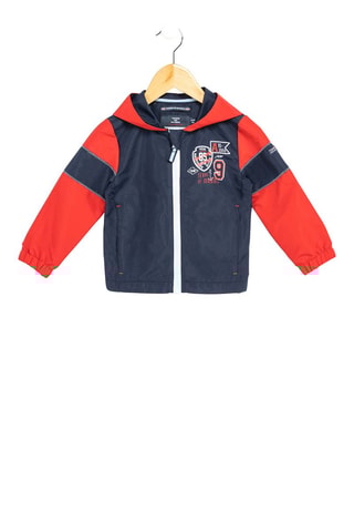 Veste à capuche Amila - Bleu marine et rouge - Terre de Marins