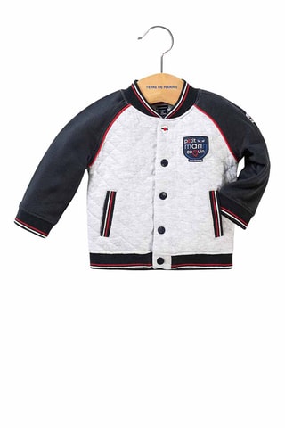 Veste Ernando - Gris chiné et bleu marine - Terre de Marins