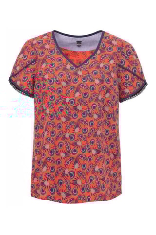 Top Beano - Corail et bleu  - Terre de Marins