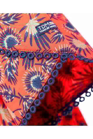 Top Beano - Corail et bleu  - Terre de Marins