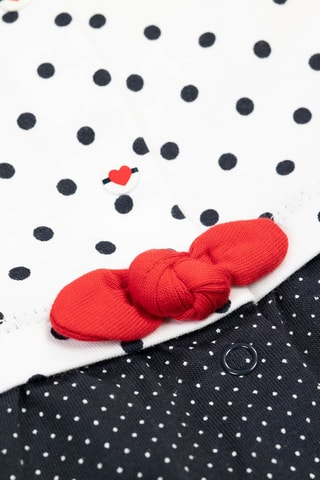 Robe à pois Oriou - Blanc et bleu marine - Terre de Marins