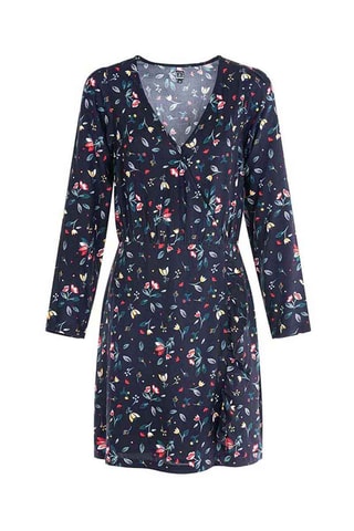 Robe midi Isabo - Bleu nuit - Terre de Marins