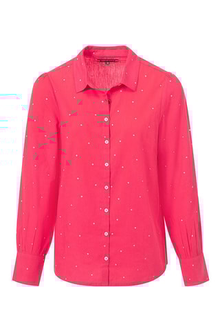 Chemisier regular Baldellia - Rose et blanc  - Terre de Marins