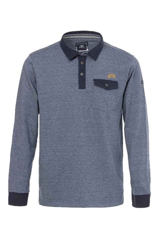 Polo Montal - Bleu marine et blanc - Terre de Marins