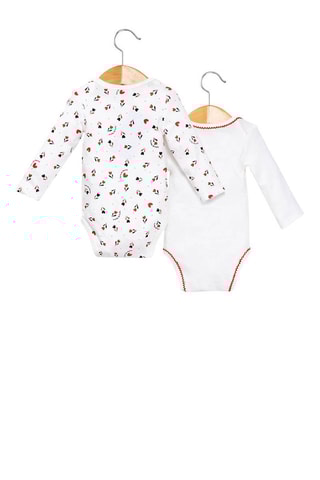 2 bodys Padan - Blanc et rouge - Terre de Marins