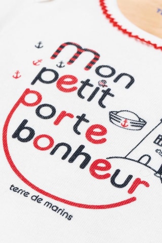 2 bodys Pagely - Blanc et noir - Terre de Marins