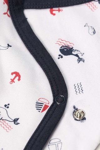 Pyjama 2 pièces Parnoi - Blanc et noir - Terre de Marins
