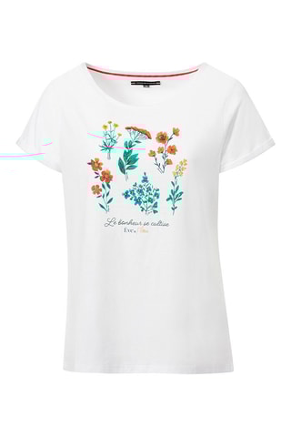 T-shirt Bleuet - Blanc  - Terre de Marins