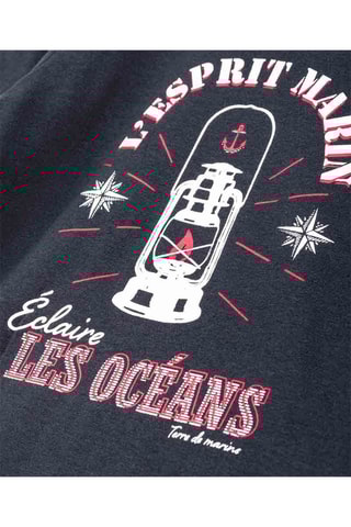 T-shirt Amaras Bleu marine - Terre de Marins