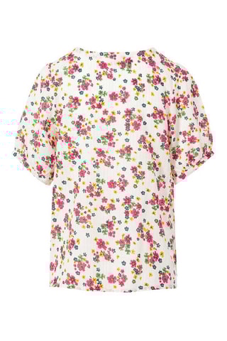 Blouse Badiane - Blanc et rose  - Terre de Marins