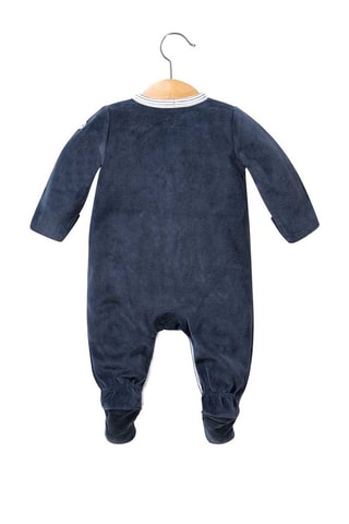 Coffret naissance Papoumo - 3 pièces - Bleu indigo et blanc - Terre de Marins