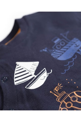 Sweat et pantalon rayé Dimaro - Bleu marine - Terre de Marins