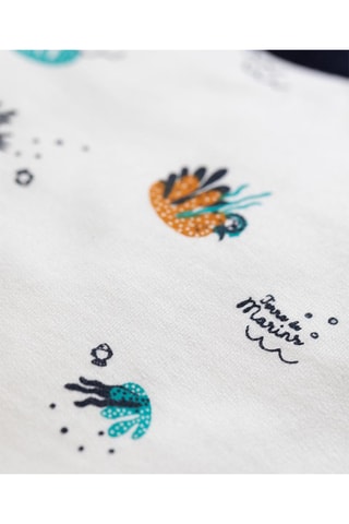 Sweat et pantalon Dijog - Blanc et bleu marine - Terre de Marins
