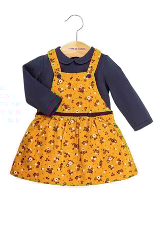 Robe salopette et sous-pull - Bleu - Terre de Marins