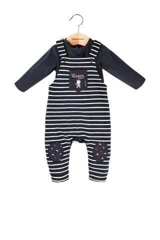 Salopette et T-shirt - Bleu - Terre de Marins
