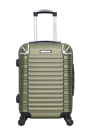 Valise cabine (S) Lima - 55 cm - Noir, vert et argenté