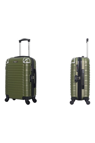 Valise cabine (S) Lima - 55 cm - Noir, vert et argenté