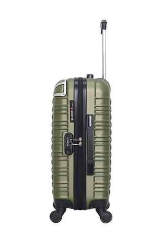 Valise cabine (S) Lima - 55 cm - Noir, vert et argenté
