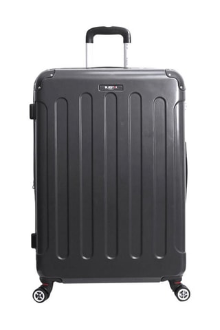 Valise cabine (S) Tunis - 55 cm - Noir, argenté et gris