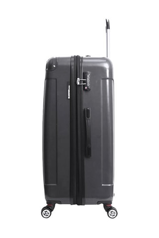 Valise cabine (S) Tunis - 55 cm - Noir, argenté et gris