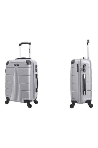 Valise cabine (S) Ottawa - 55 cm - Noir et argenté