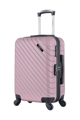 Valise cabine (S) Cité - 55 cm - Rose et doré