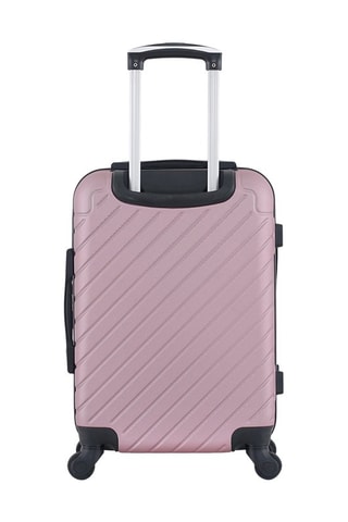 Valise cabine (S) Cité - 55 cm - Rose et doré