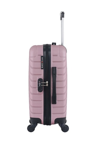 Valise cabine (S) Cité - 55 cm - Rose et doré