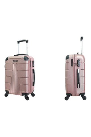 Valise cabine (S) Ottawa - 55 cm - Noir, rose et doré