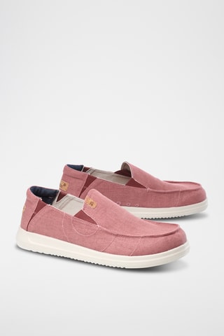 Slip-on en lin Marius - Rose