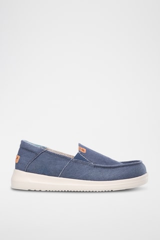 Slip-on en lin Manon - Indigo