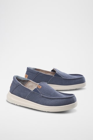 Slip-on en lin Manon - Indigo