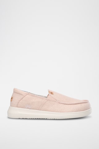 Slip-on en lin Manon - Rose