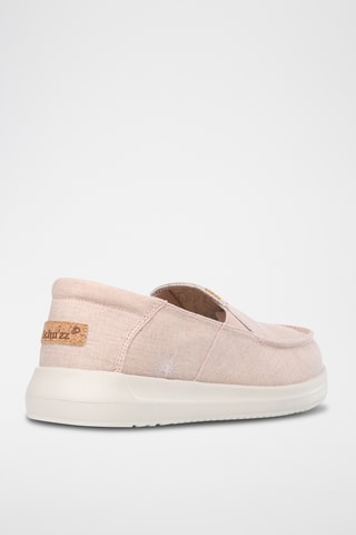 Slip-on en lin Manon - Rose